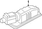 1k8-943-021-c Porsche License Plate Light On Picture