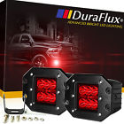 602447447853 Duraflux Cree Led Red Pod Fog Lights Dually