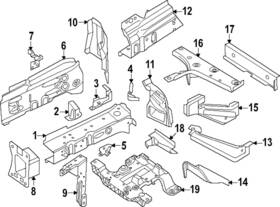 1ea-805-211-b Audi Genuine Mount Bracket