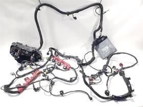 648.au1514 Audi Engine Wiring Harness Ctwb With Ecm Fuse 3.0l Plugs Damaged Oem 2014 Q7