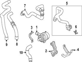 85e-121-445-e Audi Genuine Water Hose