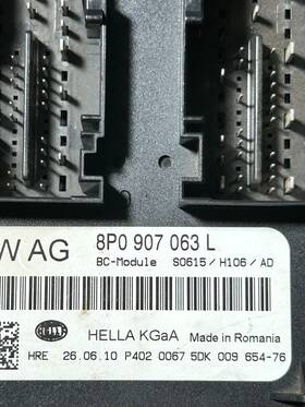 8p0907063l Audi 2011-2013 R8 Onboard Power Supply Anti Theft Body Control Module