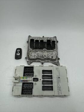 12148601158 Bavarian Motor Works Bmw 13 328i F30 Awd A/t 2.0t Ecm Dme Bcm Engine Immobilizer Module Set Used Oem