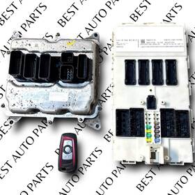 12148631689 Bavarian Motor Works Bmw 2015 328i F30 2.0l N20 Turbo Engine Ecm Bcm Dme Immobilizer Module Key Set