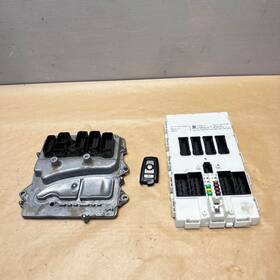 12147638781 Bmw 2012-15 335i F30 Sedan 3.0l N55 Ecm Dme Immobilizer Module Key Fob Set
