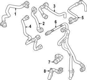 17-12-8-475-689 Bmw Genuine Coolant Hose