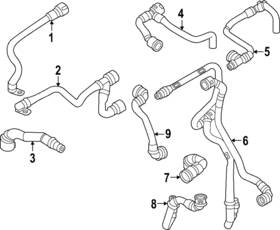 17-12-8-475-693 Bmw Genuine Coolant Hose