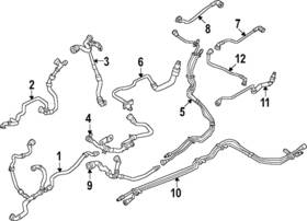 17-12-9-886-628 Bmw Genuine Drive Motor Battery Pack Coolant Hose