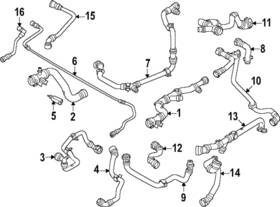 17-12-9-888-820 Bmw Genuine Coolant Hose