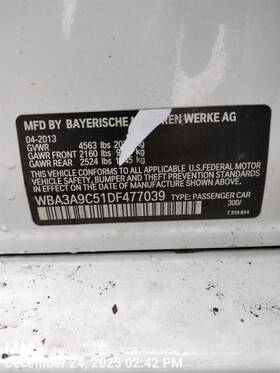649.bm1z13 Bmw 335i 2013 Dash Wire Harness 8769953