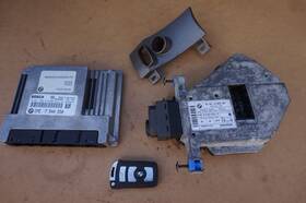 6942487 Bmw 7 540 550 2004 745li E66 4.4l Dohc V8 Dme Kit 7540550 With Cas Ignition Switch
