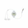 Ca-4213w Pilot Electronics Foot Retractable Headphones White 757558560615