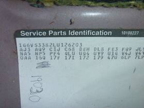 663.gm6m90 Cadillac Allante 1990 Fuse Box Cabin 1612772