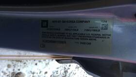 663.gm1k15 Chevrolet Spark 2015 Fuse Box Cabin 98470