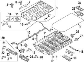 Lj9z-10a687-a Ford Genuine Battery Tray Seal