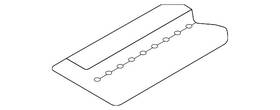 Lx6z-10a687-c Ford Genuine Lower Seal