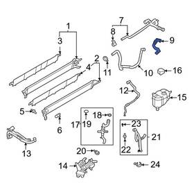 Ml3z-8d012-b Ford Genuine Drive Motor Battery Pack Coolant Hose