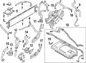 P1mz-8n029-a Ford Genuine Drive Motor Inverter Radiator Hose