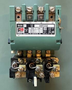 Furnas 14ef32aa Size 1 Motor Starter 30a 14df32aa 3-phase 7.5-10 Hp With Manual Reset