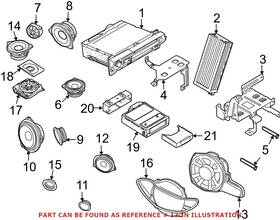 65139143128-bb Genuine Bmw Oem Quarter Trim Panel Passenger Right Speaker 65139143128 For