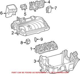 2465400082-bb Genuine Mercedes Oem Fuse And Relay Center Cover 2465400082 For