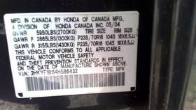 1036416431 Honda 663.ho1604 Pilot 2004 Fuse Box Cabin