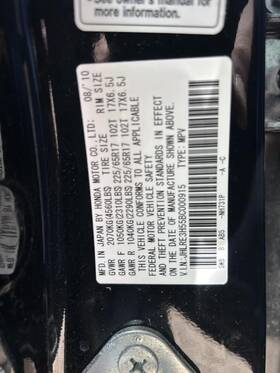 663.ho1h11 Honda Cr-v 2011 Fuse Box Cabin 104576323