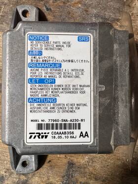77960-sna Honda 77960-sna- Civic 2008/2012 Srs Computer Module. Clean Crash Data