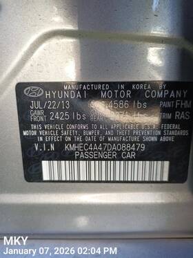 911054r030 Hyundai Dash Wire Harness Oem 2014 Sonata