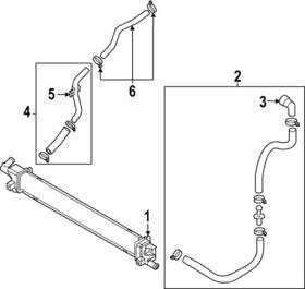 25435-p0000 Kia Genuine Upper Hose