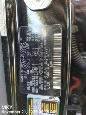 649.ki1723 Kia Ev6 2023 Dash Wire Harness 8074357