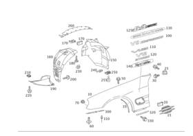 000-984-00-10 Mercedes-benz Genuine Plastic Nut