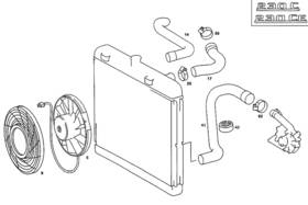 110-500-04-72 Mercedes-benz Genuine Coolant Line