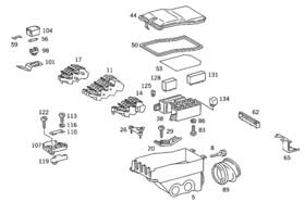 126-545-00-94 Mercedes-benz Genuine Rubber Insert