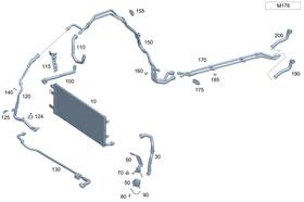 167-501-69-02 Mercedes-benz Genuine Coolant Hose