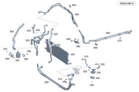 167-501-74-03 Mercedes-benz Genuine Coolant Line