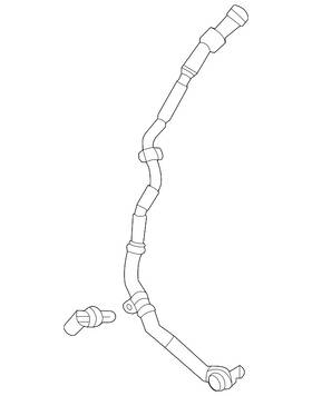 167-501-80-03 Mercedes-benz Genuine Water Feed Tube