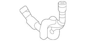 Mercedes-benz 206-501-45-00 Genuine Mercedes-benz Drive Motor Battery Pack Coolant Hose