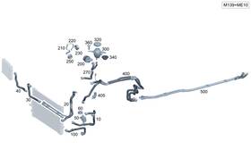 206-501-59-02 Mercedes-benz Genuine Coolant Hose