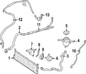 206-501-69-00 Mercedes-benz Genuine Drive Motor Battery Pack Coolant Hose