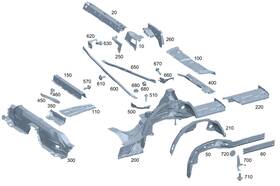 206-610-05-01 Mercedes-benz Genuine Strut