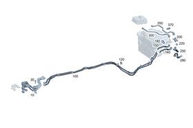 243-500-39-00 Mercedes-benz Genuine Coolant Hose