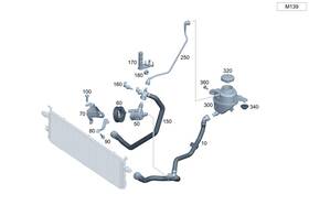 254-501-53-02 Mercedes-benz Genuine Coolant Hose
