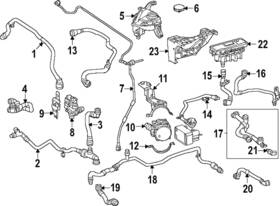 294-501-68-00-64 Mercedes-benz Genuine Lower Hose