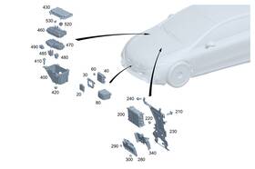 297-545-98-00 Mercedes-benz Genuine Holder