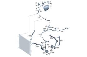 465-500-07-02 Mercedes-benz Genuine Bleed Line