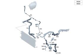 Mercedes-benz 465-500-37-01 Genuine Mercedes-benz Coolant Hose