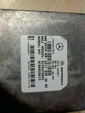 Mercedes-benz 591-60297b Chassis Ecm 211 Type Communication E55 Trunk Fits 03-05 E-class 311530