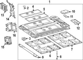 789-619-07-00 Mercedes-benz Genuine Drive Motor Battery Pack Bracket