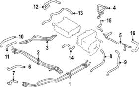 9427a180 Mitsubishi Genuine Water Hose